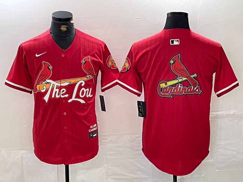 Men St.Louis Cardinals Blank Red City Edition 2024 Nike MLB Jersey style 1